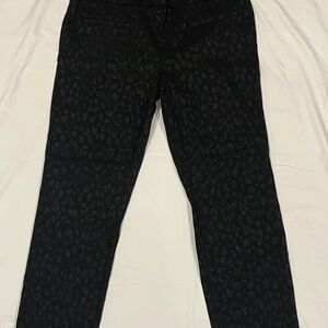 Crown & Ivy Black Glitter Pattern Pants